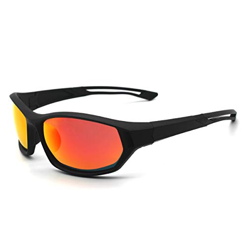 LATEC Gafas de Sol Deportivas, Gafas Ciclismo Polarizadas con Protección UV400 y TR90 Unbreakable Frame, para hombres Mujeres al aire libre Deportes Pesca Esquí Conducción Golf Correr Ciclismo