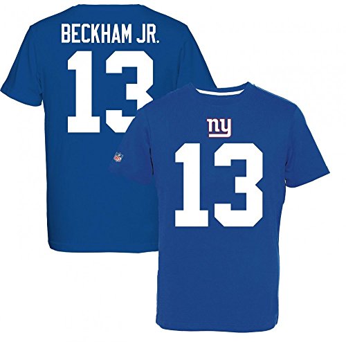 Majestic Giants Beckham Jr 13 Camiseta, Azul, XXL para Hombre