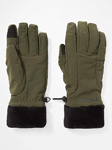 Marmot Wm's Fuzzy Wuzzy Glove Guantes Ligeros y fáciles de Guardar, Resistentes al Agua, Resistentes al Viento y Transpirables, Mujer, Nori, M