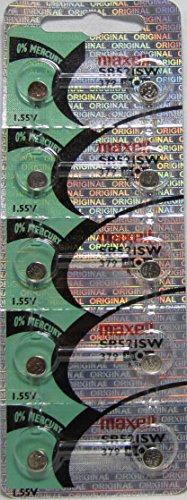Maxell 379 - Pilas de reloj y calculadora (10 unidades)