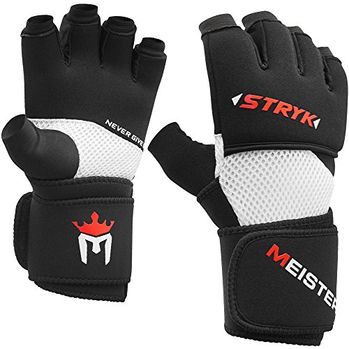 Meister Guantes Interiores STRYK con Gel Elite para Boxeo y MMA - Reemplazan los Vendas para Manos o para el Entrenamiento de los Golpes - Negro - Pequeño Meister Guantes Interiores STRYK con Gel Elite para Boxeo y MMA - Reemplazan los Vendas para Manos o para el Entrenamiento de los Golpes - Negro - Pequeño