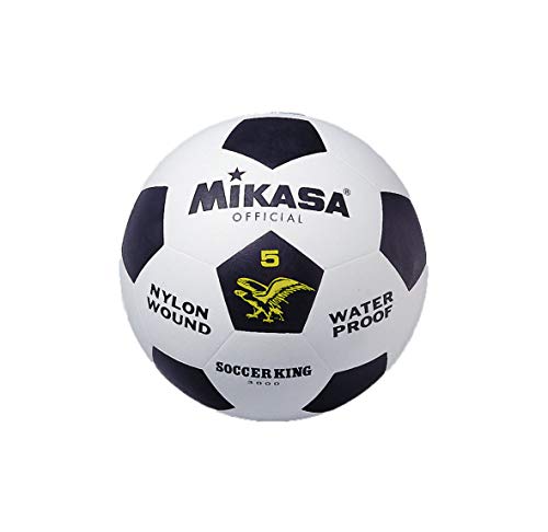 MIKASA 3000 - Balón de fútbol, Color Blanco/Negro, Talla 5