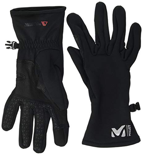 MILLET Warm Stretch Cold Weather Gloves, Mens, Black-Noir, XS