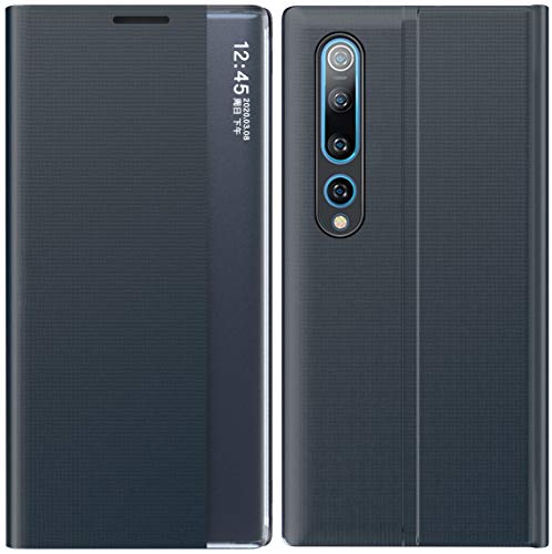 Mking Tech Funda de Cuero Inteligente de Alta Gama para Xiaomi Mi 10/Mi 10 Pro 5G. 9/11/12/ Redmi Note 8 T/F2/NORD/XS .Voltear/Suspender/Activar/Cubierta de Cuero Verde