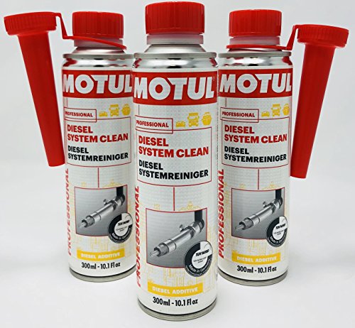 MOTUL 3 Botes x Aditivo Combustible Professional Diesel System Clean 300 ml (formula mejorada 2018)