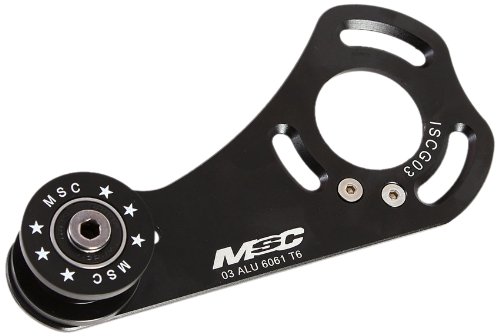 MSC Bikes CH2GC - Guiacadenas para 2 Platos y Anclaje de Ciclismo, Color Negro