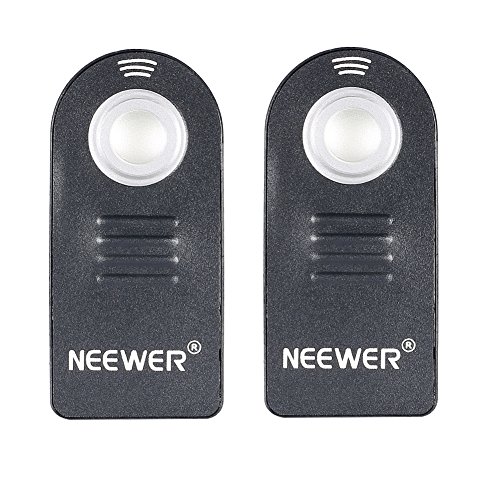 Neewer 2X Control Remoto Inalámbrico IR de Disparo del Obturador ML-L3 Compatible con Nikon D5300 J1 V1 D40X D90 D3000 D5000 F55 N75 Coolpix 8800 Pronea S Nuvis S y Lite Cámaras con Zoom Táctil