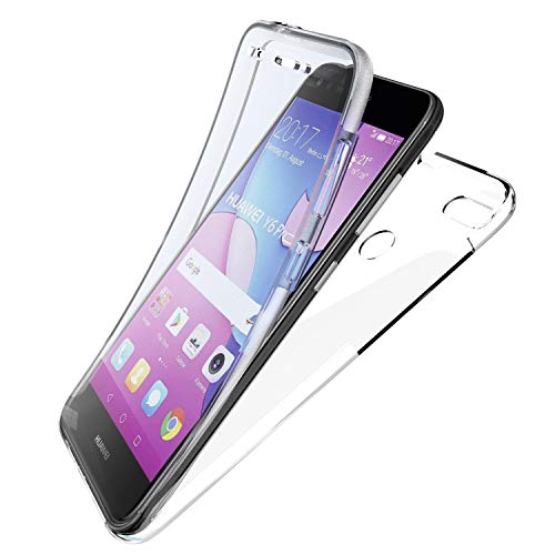 NewTop - Carcasa para Huawei Y6 Pro 2017, funda de TPU silicona gel y PC protección 360 ° parte trasera antiarañazos completa NewTop - Carcasa para Huawei Y6 Pro 2017, funda de TPU silicona gel y PC protección 360 ° parte trasera antiarañazos completa