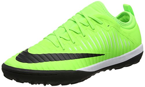 Nike Mercurialx Finale II TF, Botas de fútbol Hombre, Verde (Flash Lime/Black-White-Gum Lite Brown), 44.5 EU