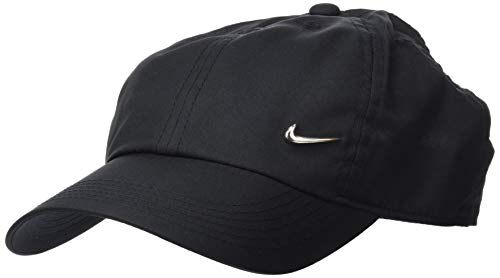 Nike Y Nk H86 Cap Metal Swoosh Hat, Unisex niños, Negro (Black/Metallic Silver), Talla única