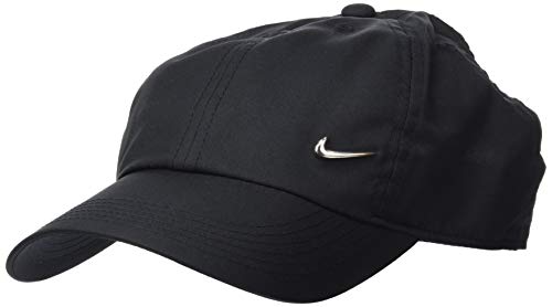 Nike Y Nk H86 Cap Metal Swoosh Hat, Unisex niños, Negro (Black/Metallic Silver), Talla única Nike Y Nk H86 Cap Metal Swoosh Hat, Unisex niños, Negro (Black/Metallic Silver), Talla única