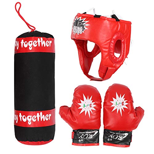 Niños Colgando Lucha Entrenamiento Boxeo Sacos de Arena Guantes Casco Niños Saco de Boxeo Juego de Regalo de Boxeo para niños para Practicar Karate, Taekwondo, MMA, Niños Adultos Juguete de Boxeo Niños Colgando Lucha Entrenamiento Boxeo Sacos de Arena Guantes Casco Niños Saco de Boxeo Juego de Regalo de Boxeo para niños para Practicar Karate, Taekwondo, MMA, Niños Adultos Juguete de Boxeo