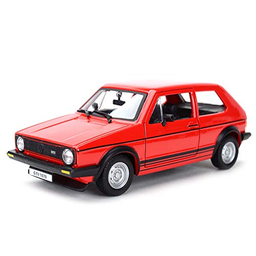 NMBD 1:24 para 1979 Golf MK1 GTI Hot Hotth Static Die Vehicles Modelo De Colección Juguetes De Coche (Color : Red, Size : 2)