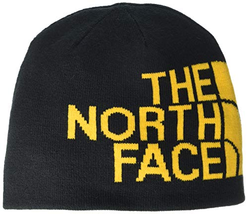 North Face NF00AKNDAGG1 Gorra Reversible TNF Banner Beanie para Unisex, Black/Gold, Talla Única