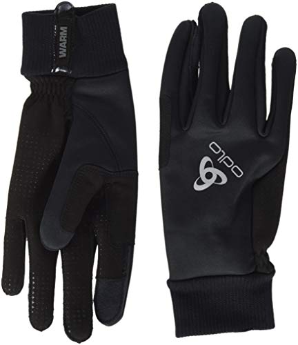 Odlo Gloves Windproof Warm Guante, Unisex, Negro, Small