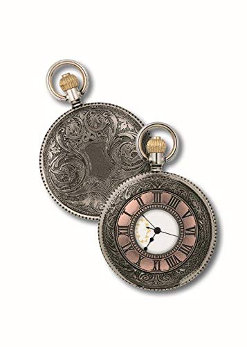 OPO 10 - Reloj de Bolsillo con Fuelle, réplica de un Reloj Real de antaño, diámetro 5cms (Ref: 201)