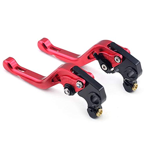 Palanca para Gilera GP 800 GP 800 2007 2008 2009 Accesorios Corto Freno palancas de Embrague de la Motocicleta CNC Ajustable Rojo/Plata/Negro Freno (Color : Rojo)