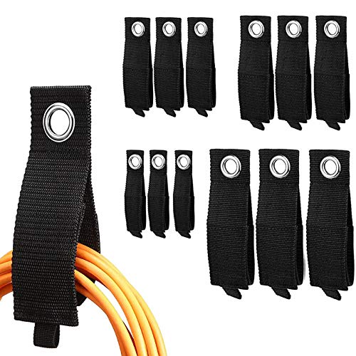 Paquete De 12 Correas De Almacenamiento Wrap-It De Alta Resistencia, Organizador De Soporte De Cable De Extensión con Ganchos De Garaje Y Perchas para Manguera De Piscina Paquete De 12 Correas De Almacenamiento Wrap-It De Alta Resistencia, Organizador De Soporte De Cable De Extensión con Ganchos De Garaje Y Perchas para Manguera De Piscina