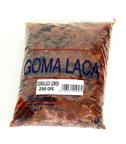 Promade - Goma Laca Lemon en Escamas - Barnizado Natural de la Madera (250 gr)