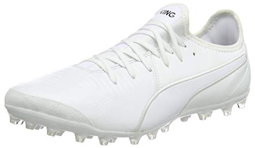 PUMA King Pro MG, Zapatillas de Fútbol Hombre, Blanco White White, 39 EU