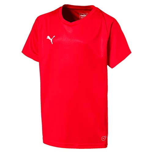 PUMA Liga Jersey Core Jr T-Shirt, Unisex niños, Red White, 164