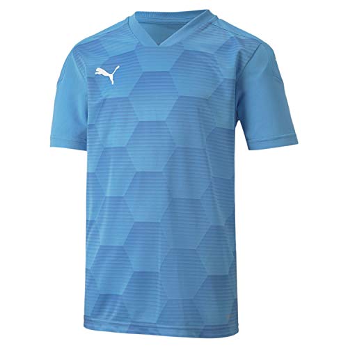 PUMA teamFINAL 21 Graphic Jersey Jr Camiseta, Infantil, Team Light Blue Yonder-Balón de fútbol, 176