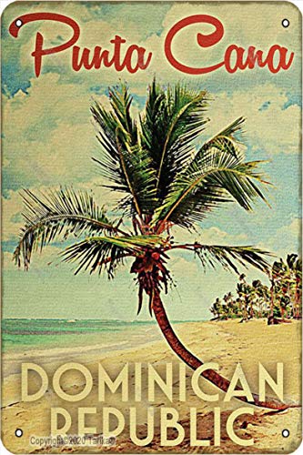 Punta Cana República Dominicana - Cartel de pintura para decoración de hogar, cocina, baño, granja, jardín, garaje, citas inspiradoras para decoración de pared
