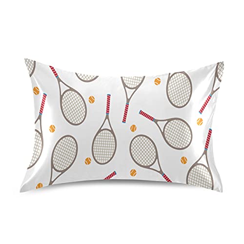 Raqueta de bádminton y Raqueta de Tenis Fundas de Almohada Decorativas Forros de Cama Fundas de Almohada de satén Reina para el Cabello y la Piel Fundas de Almohada de Vacaciones con Cierre Raqueta de bádminton y Raqueta de Tenis Fundas de Almohada Decorativas Forros de Cama Fundas de Almohada de satén Reina para el Cabello y la Piel Fundas de Almohada de Vacaciones con Cierre