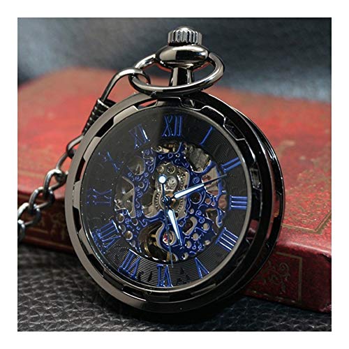 Reloj de bolsillo - nueva personalidad de ruedas Sauna reloj de bolsillo retro mecánicos reloj de los hombres y las mujeres del reloj Hollow hay hombres y mujeres de la cubierta de pared Estudiante Gr