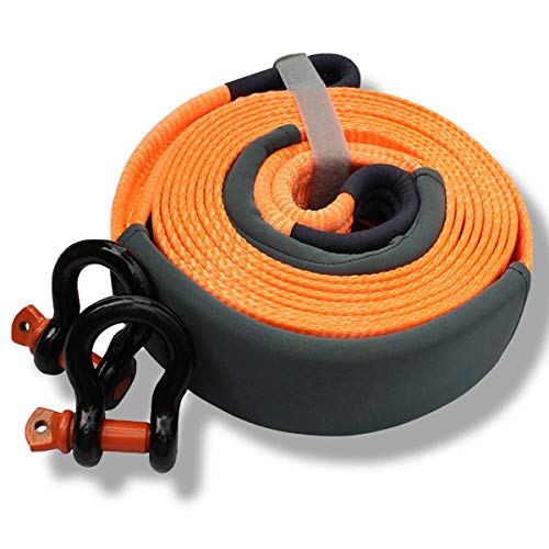 Remolque Cuerda Accesorios Correa Remolque 6 metros, Cuerda de Remolque Resistente, con 2 Ganchos de Seguridad,Cuerdas de Remolque Nylon,fuerza máxima de tracción 33069 lb,para automóviles/SUV/furgone Remolque Cuerda Accesorios Correa Remolque 6 metros, Cuerda de Remolque Resistente, con 2 Ganchos de Seguridad,Cuerdas de Remolque Nylon,fuerza máxima de tracción 33069 lb,para automóviles/SUV/furgone