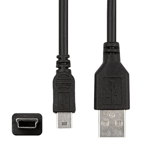 REYTID Mini Cable de Carga USB Compatible con Garmin Sat Nav - reemplazo de Datos de Cable de Cable de Cable Cargador de batería - navegación por satélite en el Coche