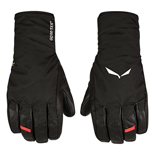 SALEWA Ortles GTX Grip Gloves, Guantes para alipinismo y Alpinismo sobre Hielo Impermeables Hombre, Hombre, Ortles GTX Grip Gloves, Negro, S