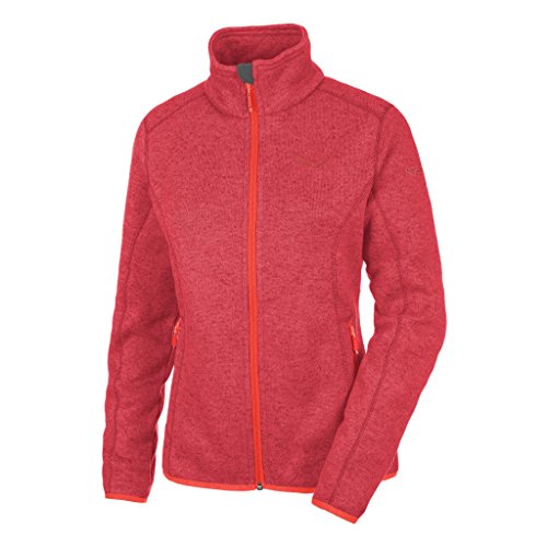 SALEWA Rocca pl W FZ, Sudadera para Senderismo para Mujer, Mujer, Rocca Pl W FZ, Rojo