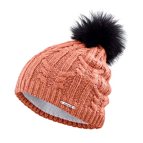 Salomon Gorro para esquí nórdico y senderismo, Unisex, IVY BEANIE, Naranja (Brick Dust), Talla única, LC1425400