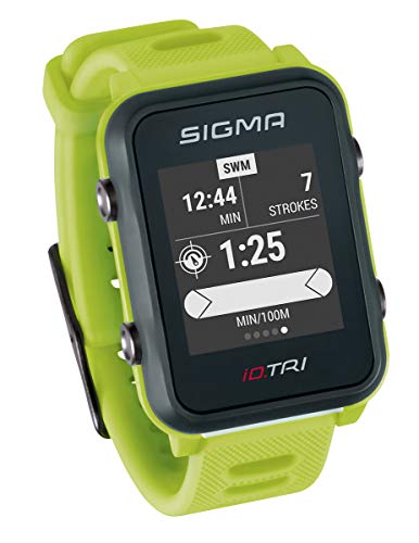 Sigma Sport ID.Tri Set Reloj de triatlón GPS, Unisex-Adult, Neon Green,