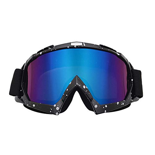 SlimpleStudio Anti Niebla 100% Protección UV Gafas de Ventisca,Gafas Moto Casco Gafas Viento Espejo Jinete Carreras Gafas esquí Gafas-4