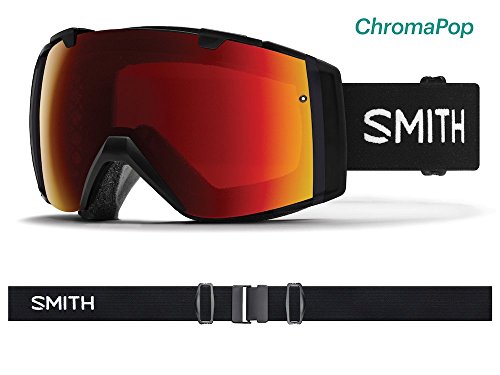 Smith Gafas de nieve unisex, color negro, talla única