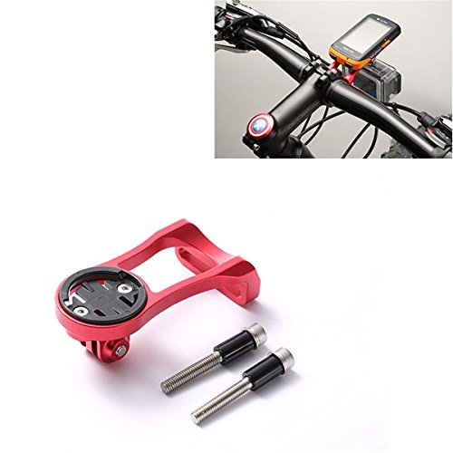 soporte choose para manillar de bicicleta para navegador Garmin 200, 500, 510, 800, 810, 1000 y cámaras Tipo GoPro (Rojo/Negro), rojo