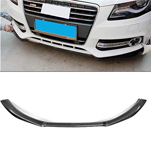 Spoiler Delantero, Fibra De Carbono Bumper Front Lip Auto Front Front Spoiler para Audi A4 B8 Standard 2009-2012 Non para Sline