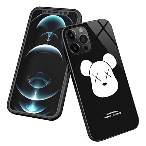 Taipow Funda para iPhone 11 (6,1"), Compatible con Cargador Inalámbrico, LED Flash Activado por Voz con Sensor Inteligente, Marco de TPU, Contraportada de Vidrio Templado, Anti-caída