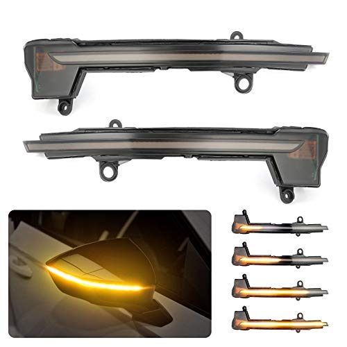TAYDMEO Luces de Giro para Seat Ateca 5D 2016 2017 2018 2019 FR, 2 Piezas LED dinámico Intermitente Intermitente Intermitente ámbar Coche luz indicadora del Espejo Lateral TAYDMEO Luces de Giro para Seat Ateca 5D 2016 2017 2018 2019 FR, 2 Piezas LED dinámico Intermitente Intermitente Intermitente ámbar Coche luz indicadora del Espejo Lateral