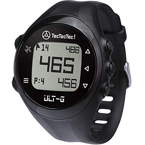 TecTecTec ULT-G - Reloj de golf con GPS con campos mundiales precargados, ligero, sencillo y fácil de usar
