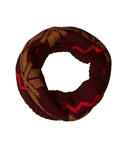 The North Face Chunky Tube Scarf Deep Garnet Red/Cedar Brown Multi One Size
