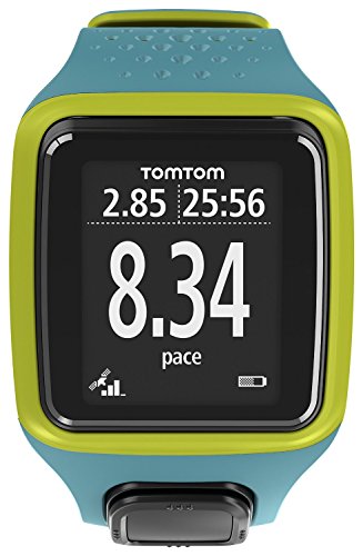 TomTom Runner Watch GPS de Mano, Hombres, Turquesa y Verde, M