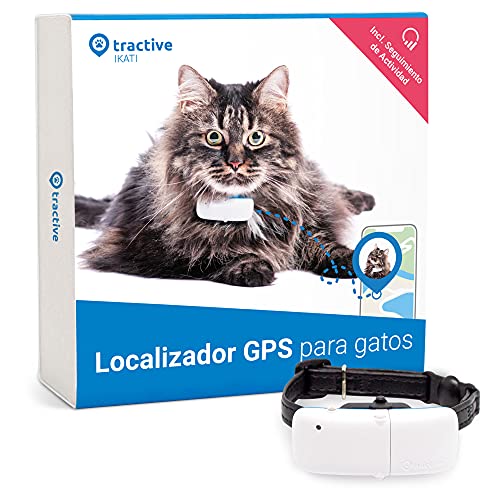 Tractive Collar GPS para gatos (2021), Sígalo a todas partes, Localización las 24 horas, Historial de 365 días