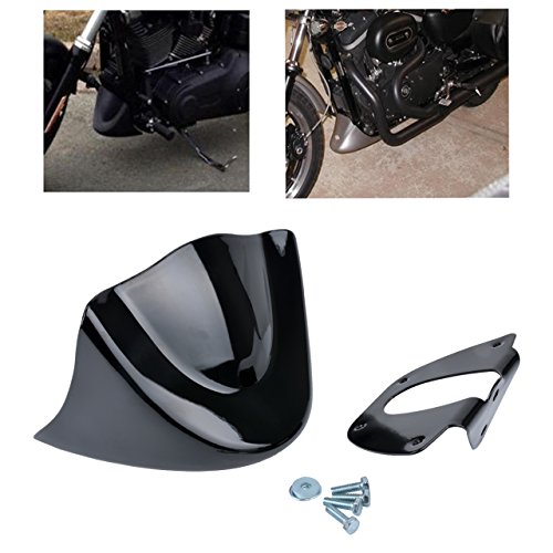 TUINCYN Kit de cubierta de guardabarros de motocicleta universal Spoiler delantero de mentón negro mate para Harley Davidson Sportster 2004-2014 XL883 XL1200 2004-2015