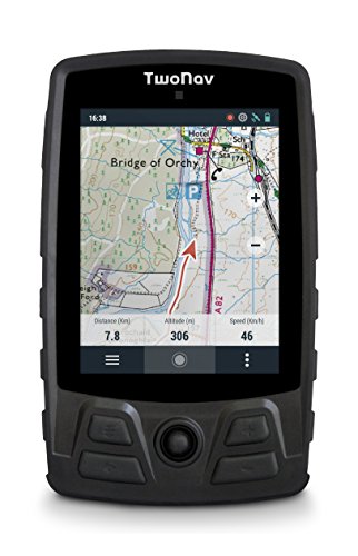 TwoNav - Aventura GPS de Mano para Montaña con Pantalla de 3,7" Robusto, Color Negro