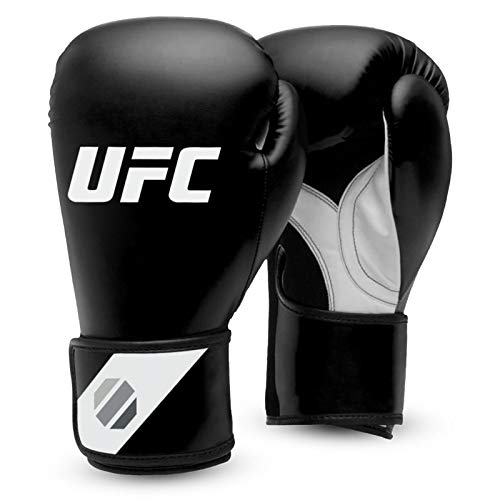 UFC - Guantes de Boxeo para Hombre, Color Negro, Blanco y Plateado