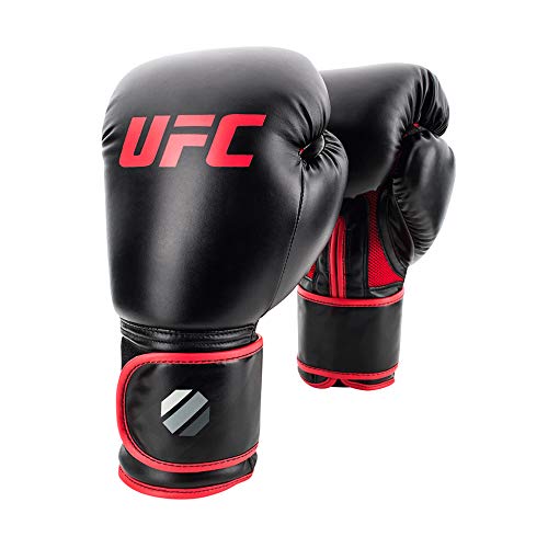 UFC Guantes de Boxeo Unisex Estilo Muay Thai, Color Negro, 16 onzas
