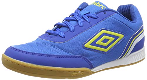 Umbro Futsal Street V Zapatillas de fútbol sala Hombre, Azul (Electric Blue/Blazing Yellow/Tw Royal /White FNU), 40.5 EU